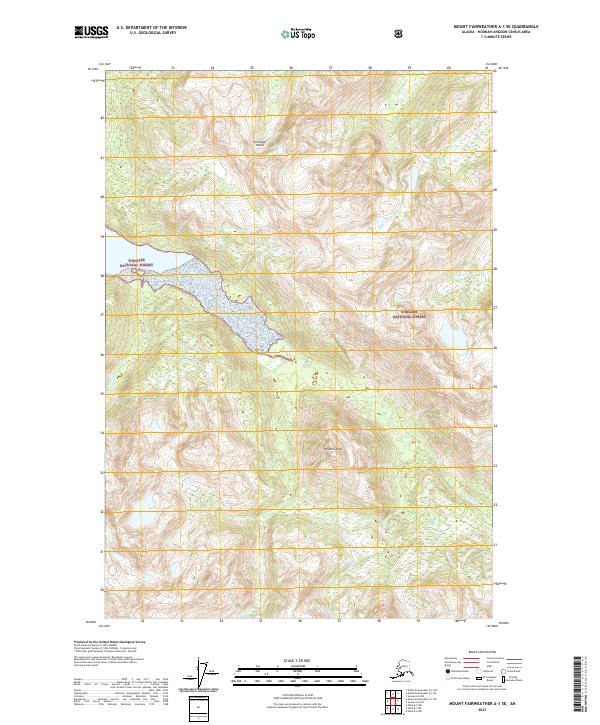 Mount Fairweather A-1 SE topographic map thumbnail
