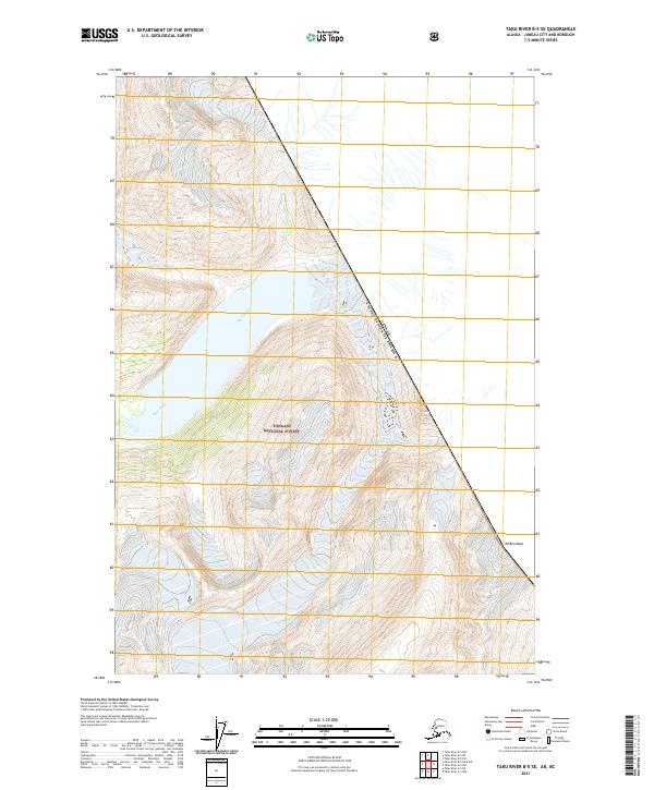 Taku River B-5 SE topographic map thumbnail