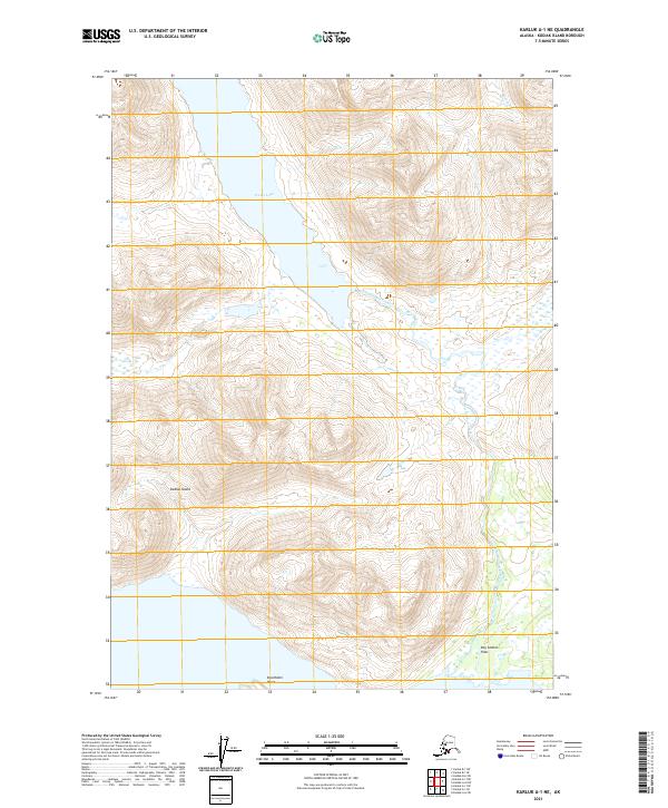 Karluk A-1 NE topographic map thumbnail