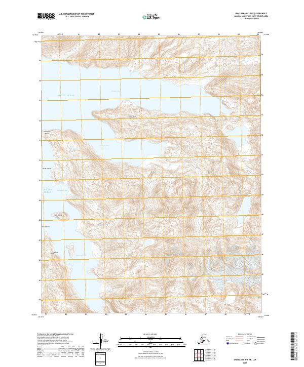 Unalaska B-3 NE topographic map thumbnail