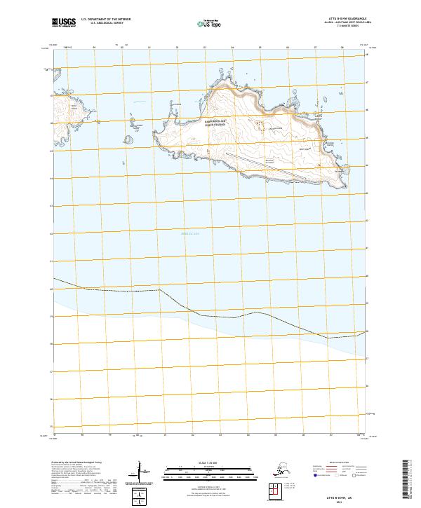 Attu B-0 NW topographic map thumbnail