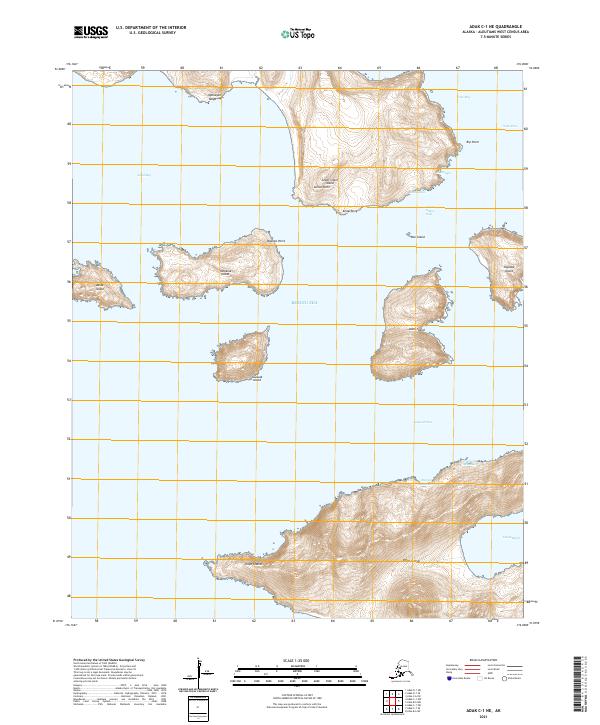 Adak C-1 NE topographic map thumbnail