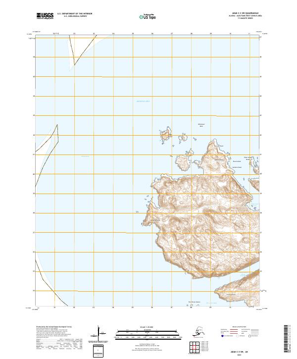 Adak C-3 SW topographic map thumbnail