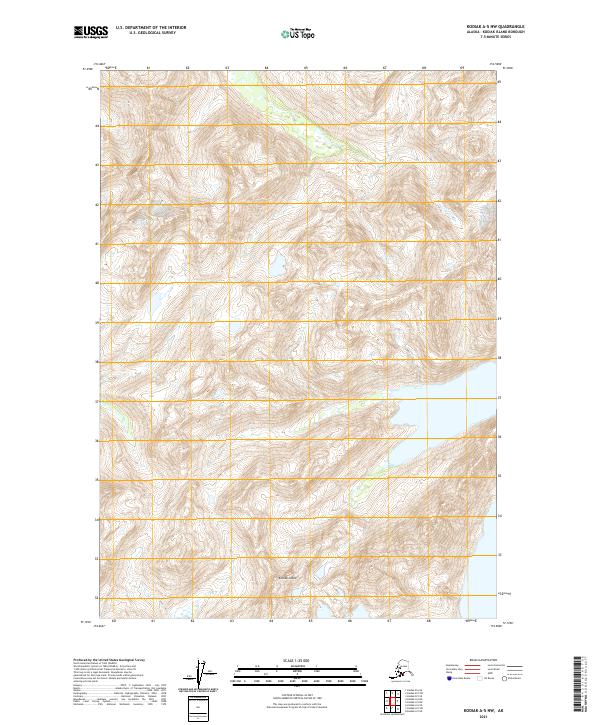 Kodiak A-5 NW topographic map thumbnail