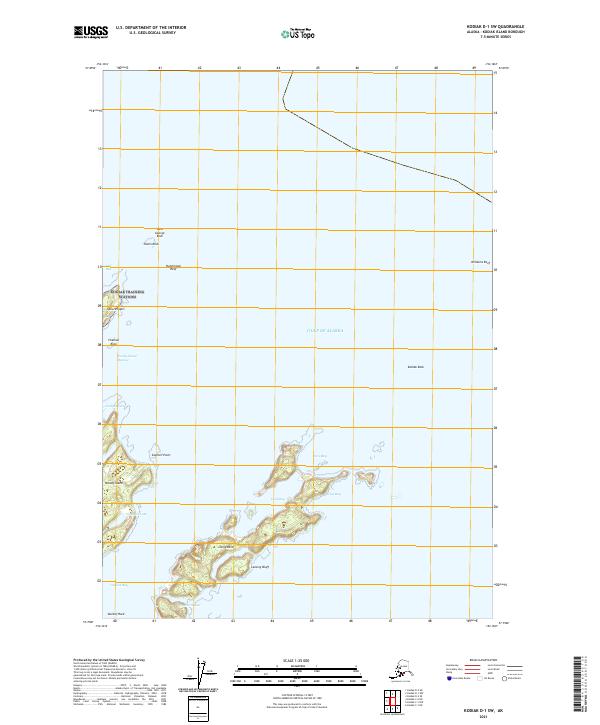 Kodiak D-1 SW topographic map thumbnail