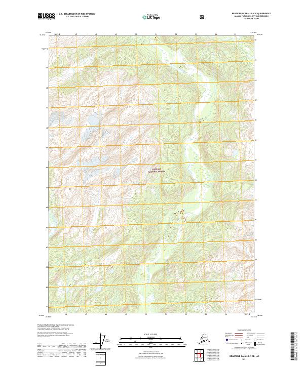 Bradfield Canal B-5 SE topographic map thumbnail