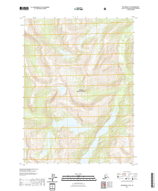 Ketchikan C-2 SW topographic map thumbnail