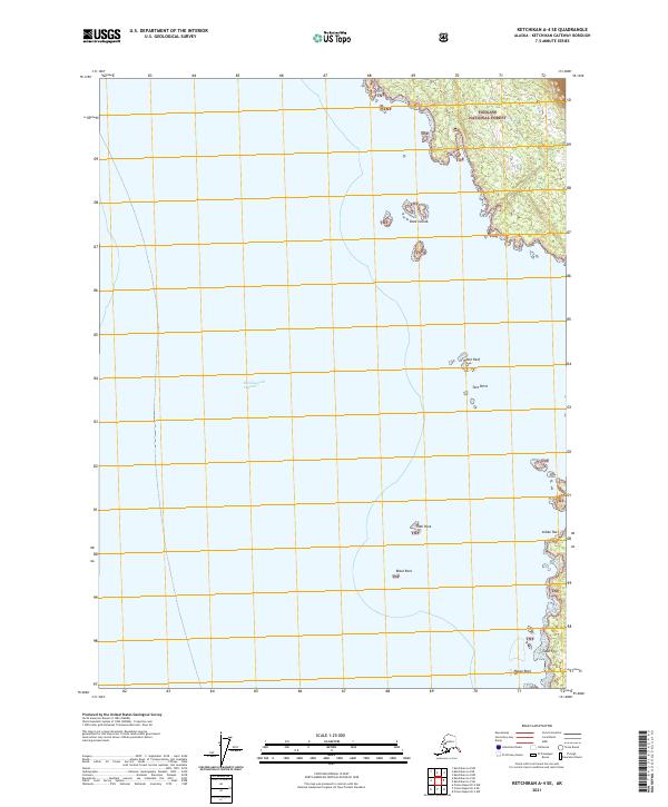 Ketchikan A-4 SE topographic map thumbnail