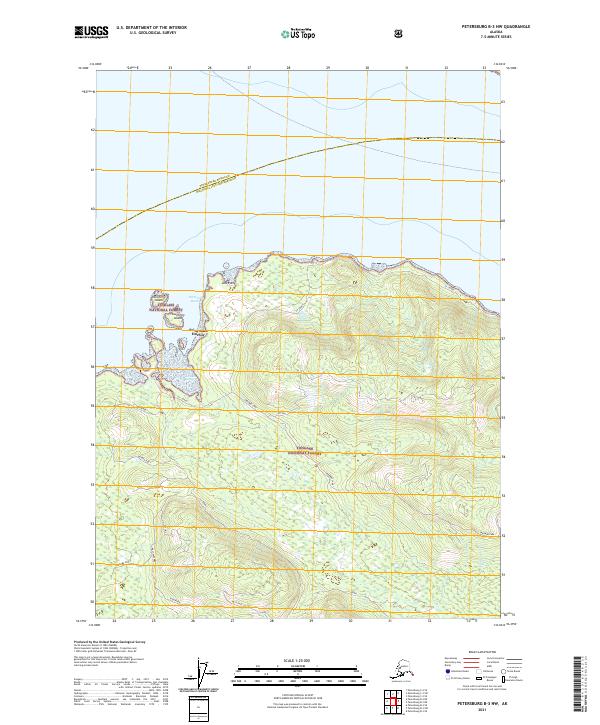 Petersburg B-3 NW topographic map thumbnail