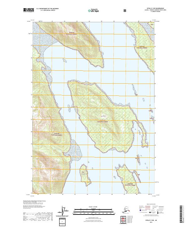 Sitka D-1 NW 2021 topographic map thumbnail