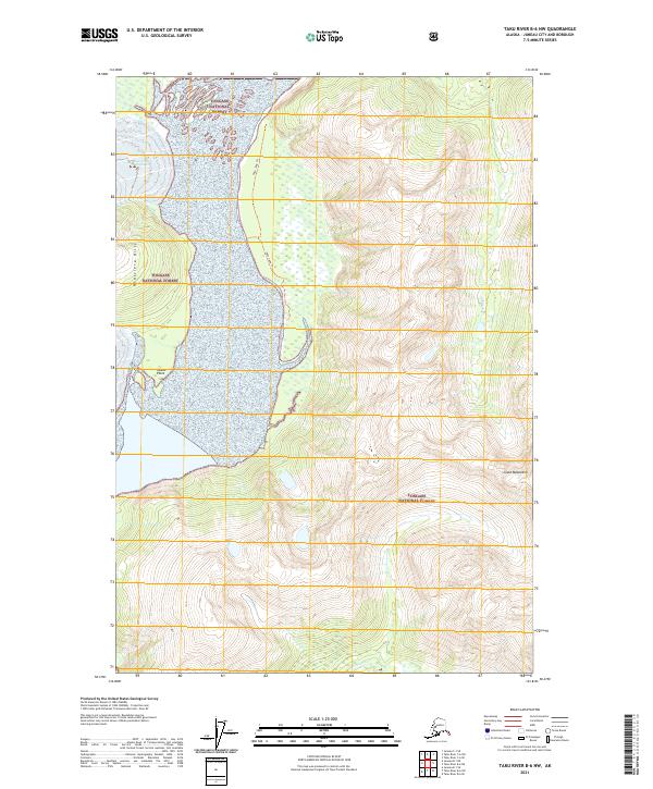 Taku River B-6 NW topographic map thumbnail