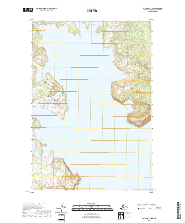 Afognak A-1 NW topographic map thumbnail