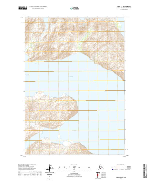 Kodiak A-5 SW topographic map thumbnail