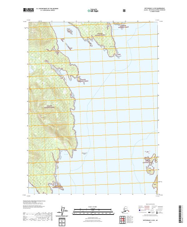 Ketchikan C-6 SW topographic map thumbnail