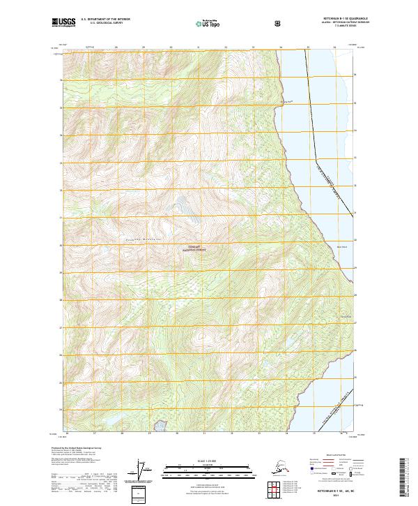 Ketchikan B-1 SE topographic map thumbnail