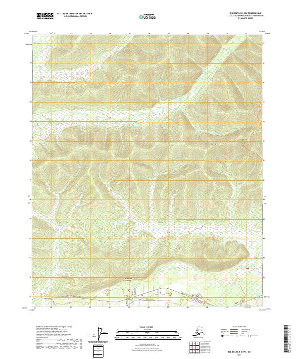 Big Delta D-6 NW 2021 topographic map thumbnail