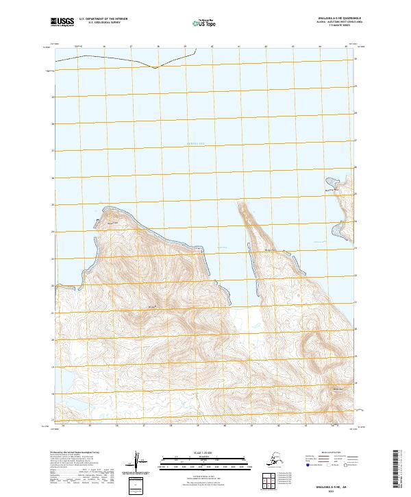 Unalaska A-5 NE topographic map thumbnail