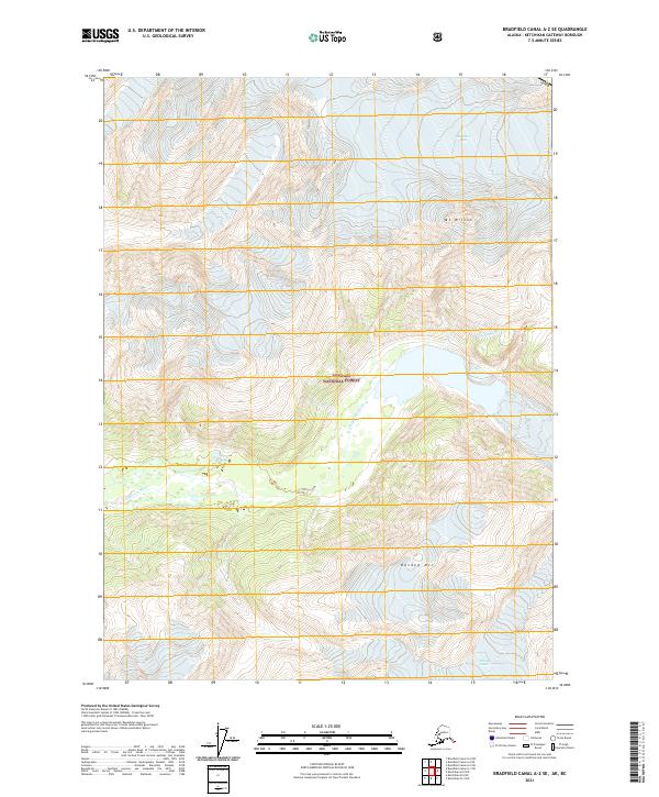 Bradfield Canal A-2 SE topographic map thumbnail