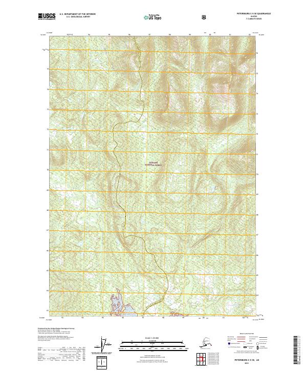 Petersburg C-5 SE topographic map thumbnail