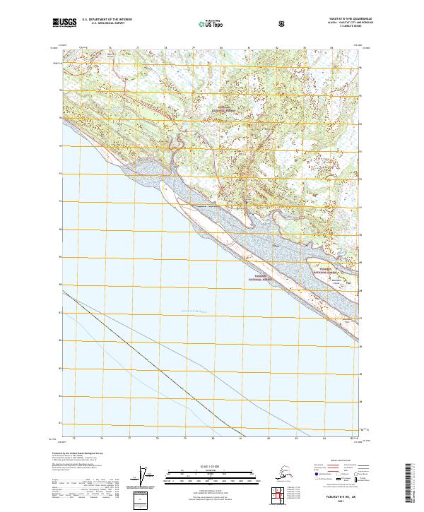 Yakutat B-5 NE topographic map thumbnail