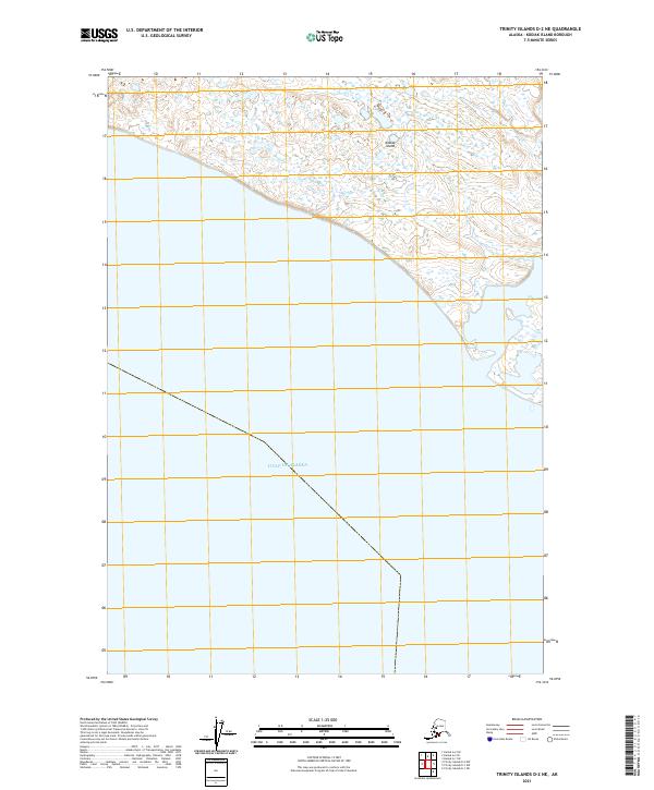 Trinity Islands D-2 NE 2021 topographic map thumbnail