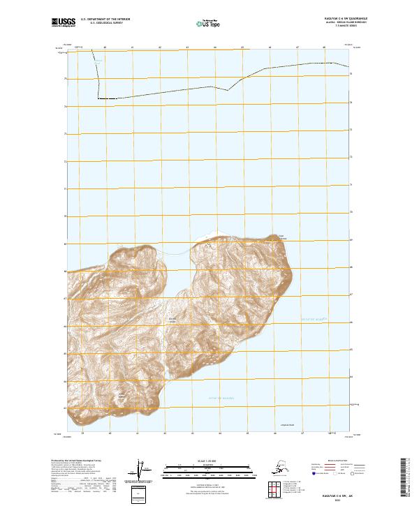 Kaguyak C-6 SW topographic map thumbnail
