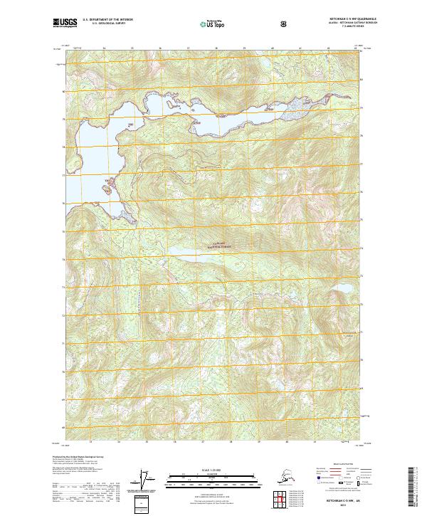 Ketchikan C-5 NW topographic map thumbnail