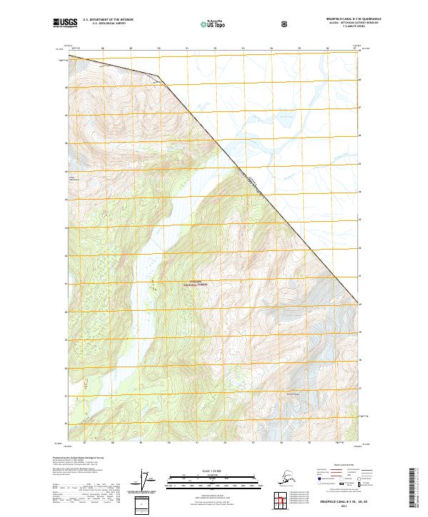 Bradfield Canal B-3 SE topographic map thumbnail