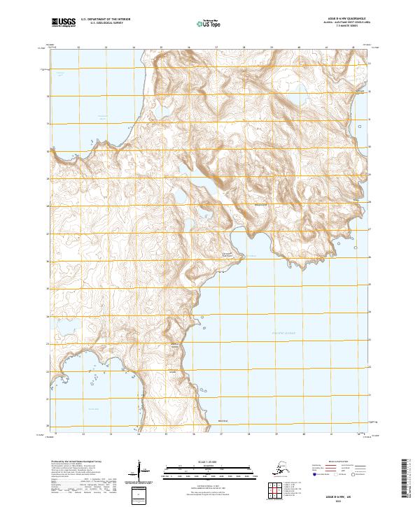 Adak B-6 NW topographic map thumbnail