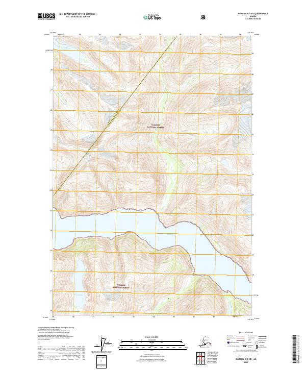 Sumdum D-5 NE topographic map thumbnail
