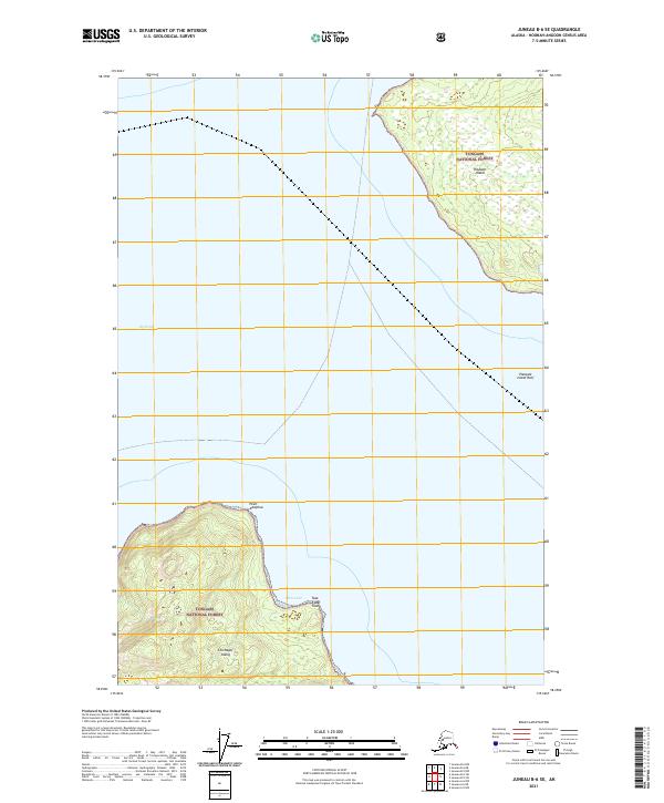 Juneau B-6 SE topographic map thumbnail