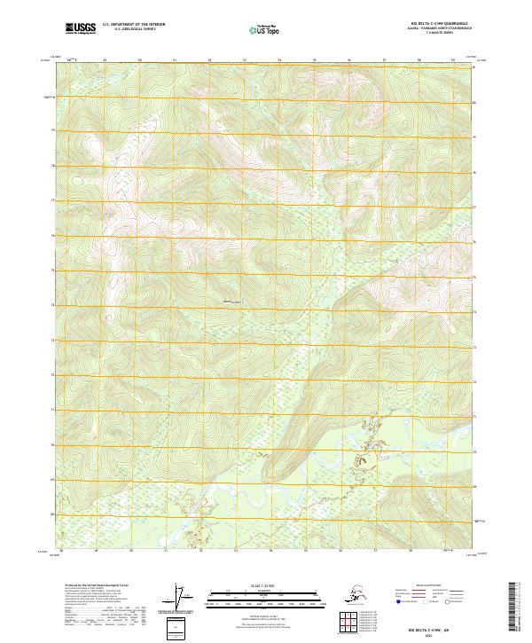 Big Delta C-4 NW 2021 topographic map thumbnail