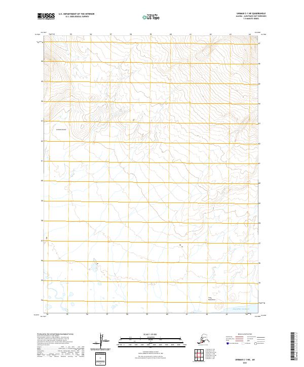 Unimak C-1 NE topographic map thumbnail