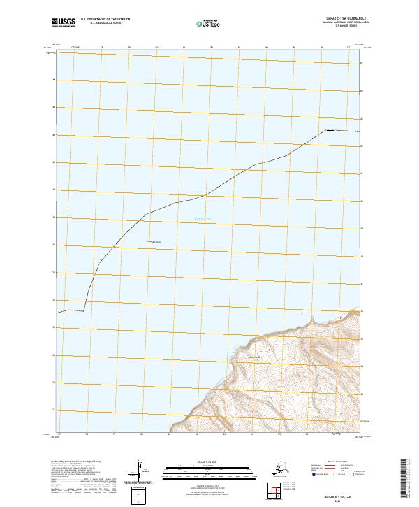 Umnak C-1 SW topographic map thumbnail