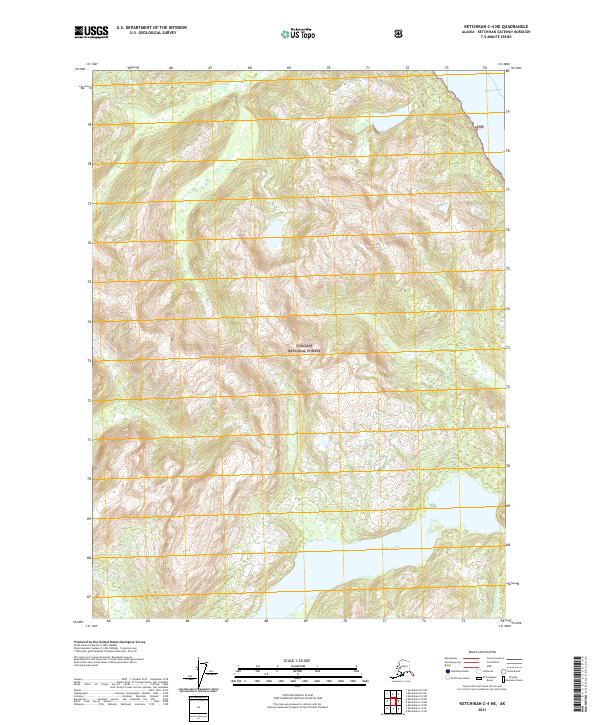 Ketchikan C-4 NE topographic map thumbnail