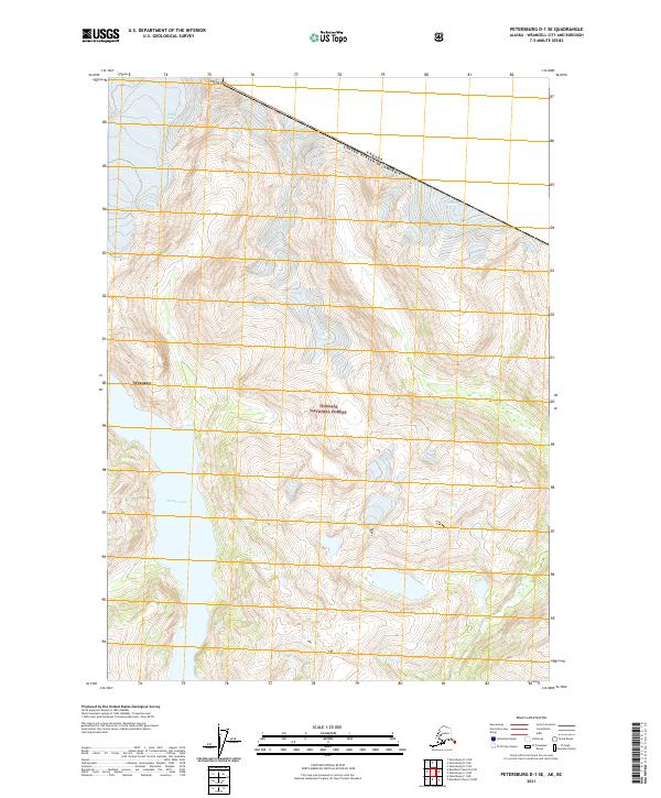 Petersburg D-1 SE 2021 topographic map thumbnail