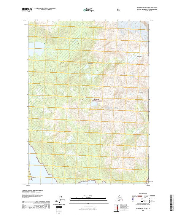 Petersburg B-1 NE topographic map thumbnail