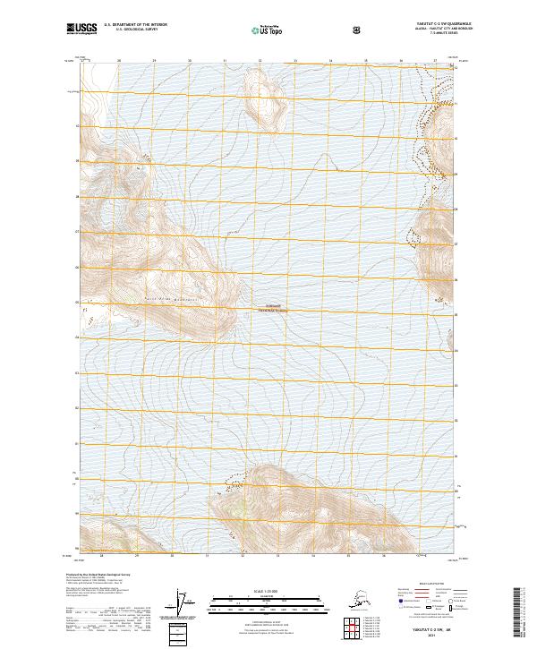 Yakutat C-2 SW topographic map thumbnail