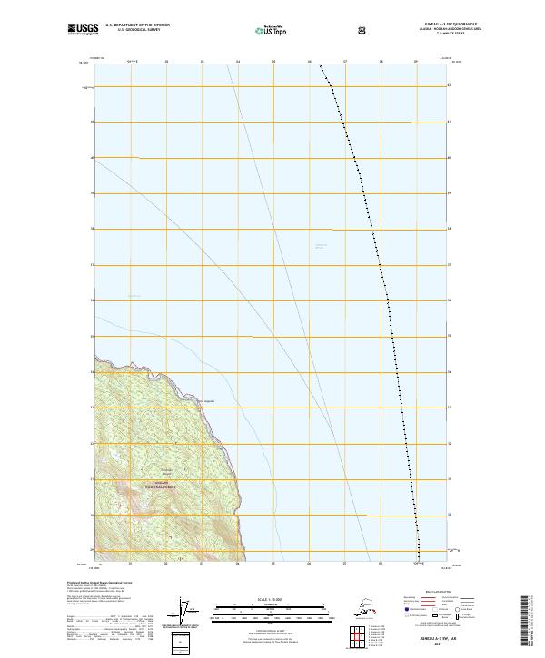 Juneau A-3 SW topographic map thumbnail