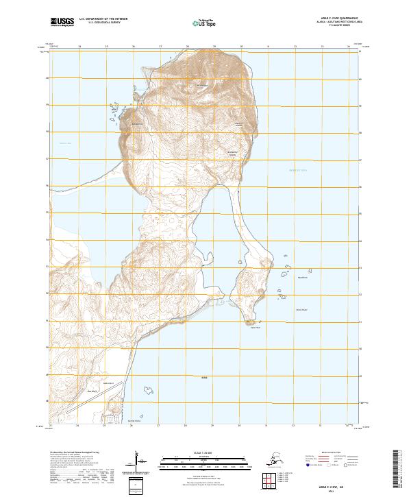 Adak C-2 NW topographic map thumbnail