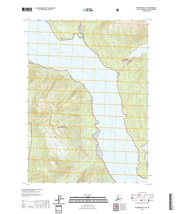 Petersburg B-1 NW topographic map thumbnail