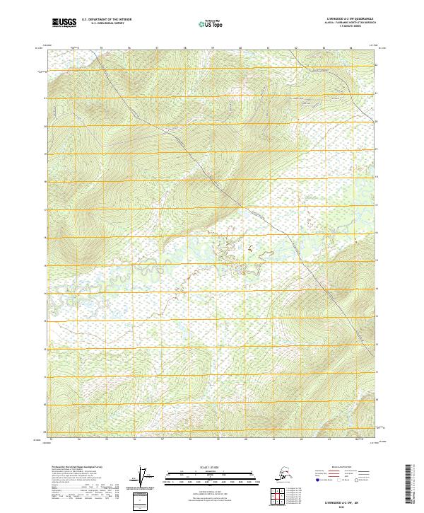 Livengood A-2 SW 2021 topographic map thumbnail