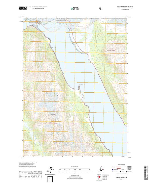Yakutat D-4 NW topographic map thumbnail