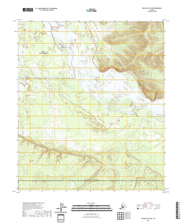 Big Delta B-6 SW topographic map thumbnail