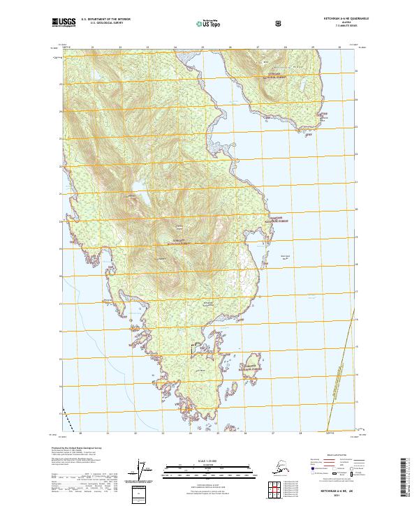 Ketchikan A-6 NE topographic map thumbnail