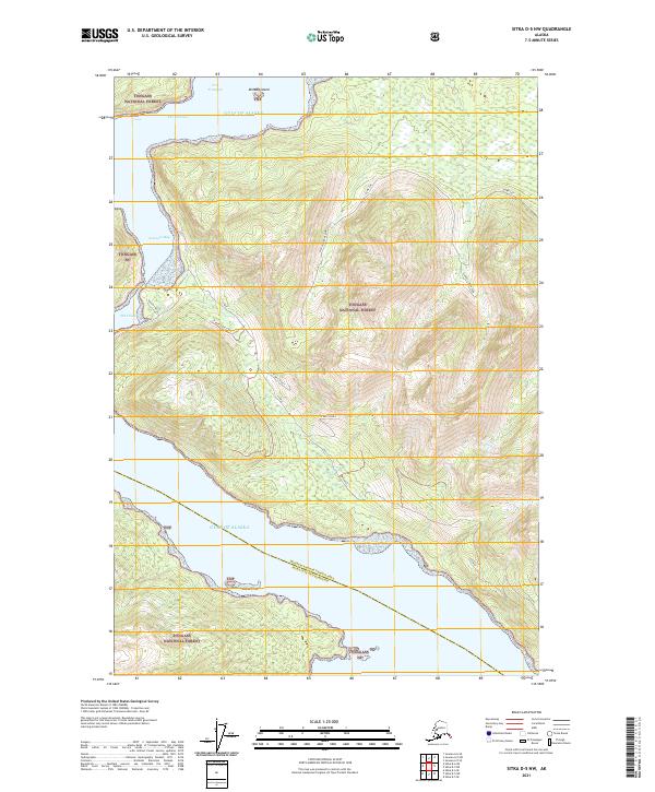 Sitka D-5 NW topographic map thumbnail