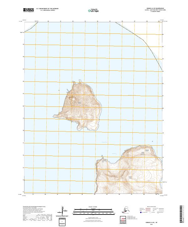 Umnak A-6 SE topographic map thumbnail