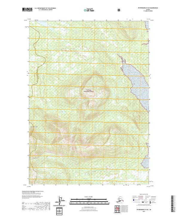Petersburg D-5 SE topographic map thumbnail