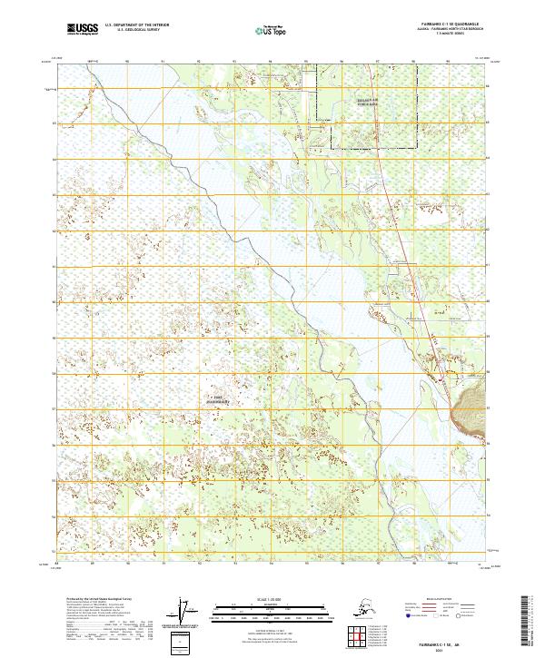 Fairbanks C-1 SE topographic map thumbnail