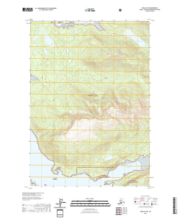 Sitka B-2 NE 2021 topographic map thumbnail